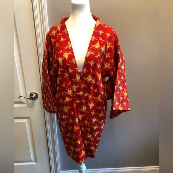 Set of 2 Kimonos with Obi Vintage and Authentic - Picture 3 of 16